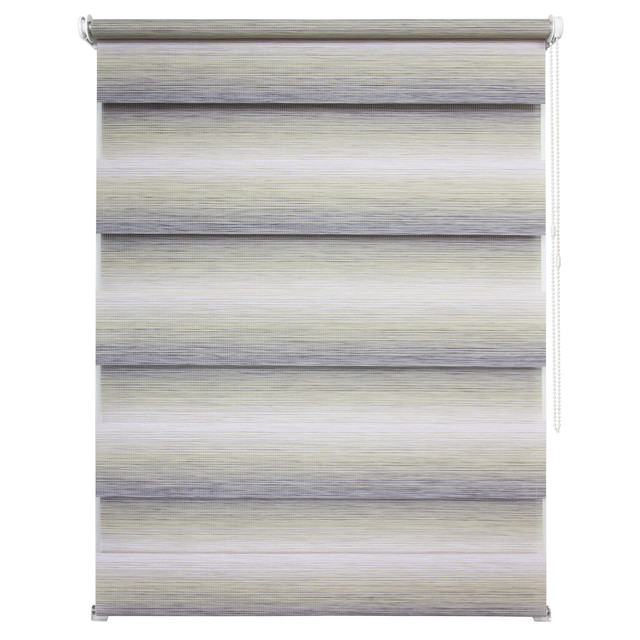 штора рулонная УЮТ Ливерпуль день/ночь 80х160см серо-голубая, арт.62.РШТО.8831.080х160