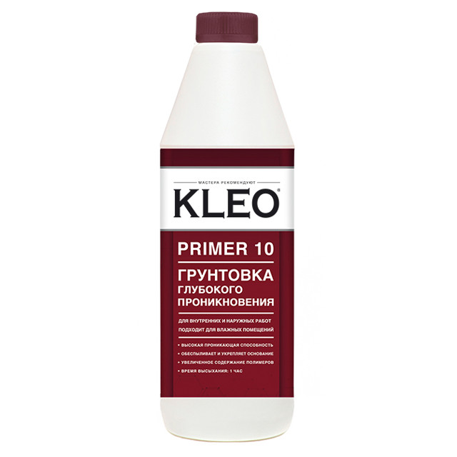 грунтовка KLEO PRIMER глубокого проникновения 1л, арт.085 PRIMER 10