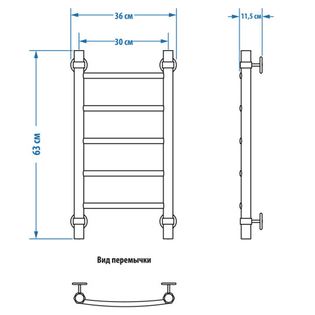 полотенцесушитель водяной ENERGY Classic 600х300 3/4&amp;quot;