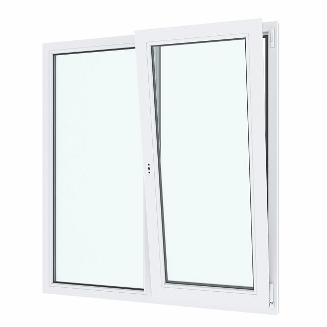 окно ПВХ поворотно-откидное правое 140х130 см