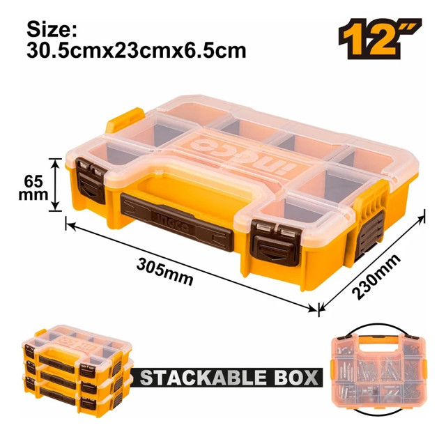 органайзер INGCO 305х230х65мм 10 отделений