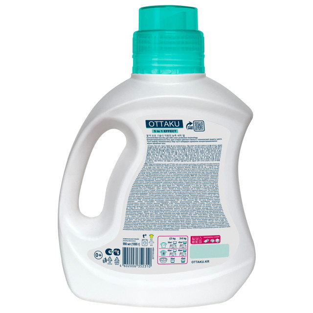 гель для стирки OTTAKU 5 in 1 Color care 990мл
