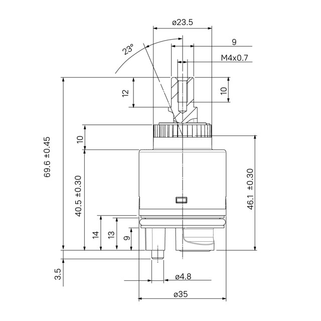картридж для смесителя IDDIS BL CD 35мм