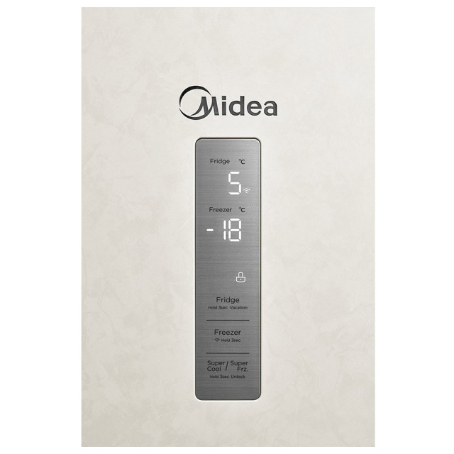 холодильник двухкамерный MIDEA MDRB521MIE33OD 201х59,5х66см бежевый