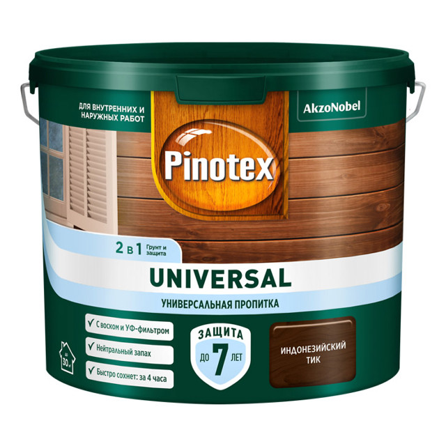 средство деревозащитное PINOTEX Universal 2,5л индонезийский тик, арт.5620683