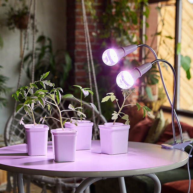 лампа настольная UNIEL ФитоЛето 2х60Вт E27 белый