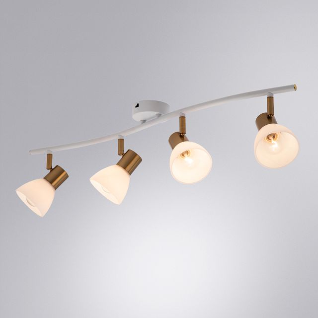 спот ARTE LAMP Falena E14 4х40Вт металл белый