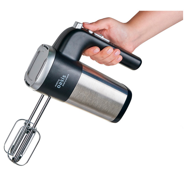 миксер OASIS MH-80S 800Вт 5 скоростей черный/серебристый