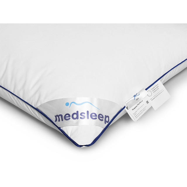 подушка MEDSLEEP Mayura 70х70см пух 100%, арт.1017.00139