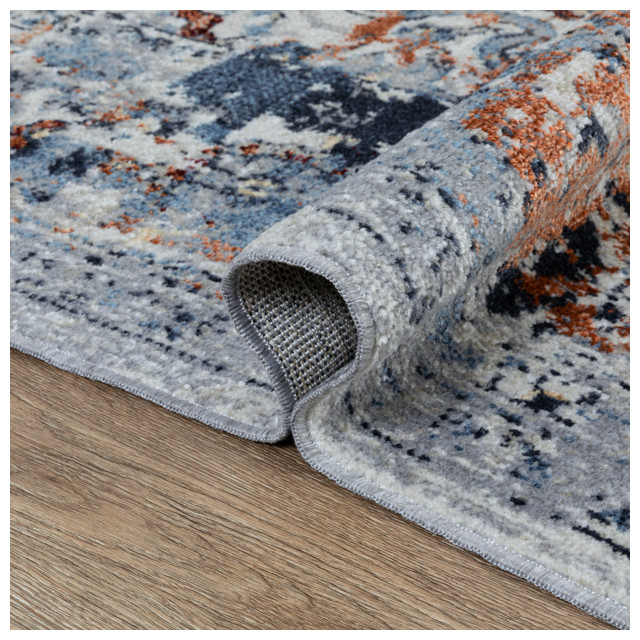 ковер KLIO 800х1500мм дизайн 07992B L.GREY/L.GREY