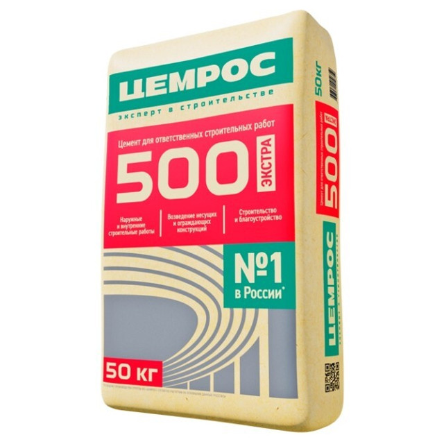цемент Цемрос М500 ЦЕМ II/А-Ш 42,5Н 50кг