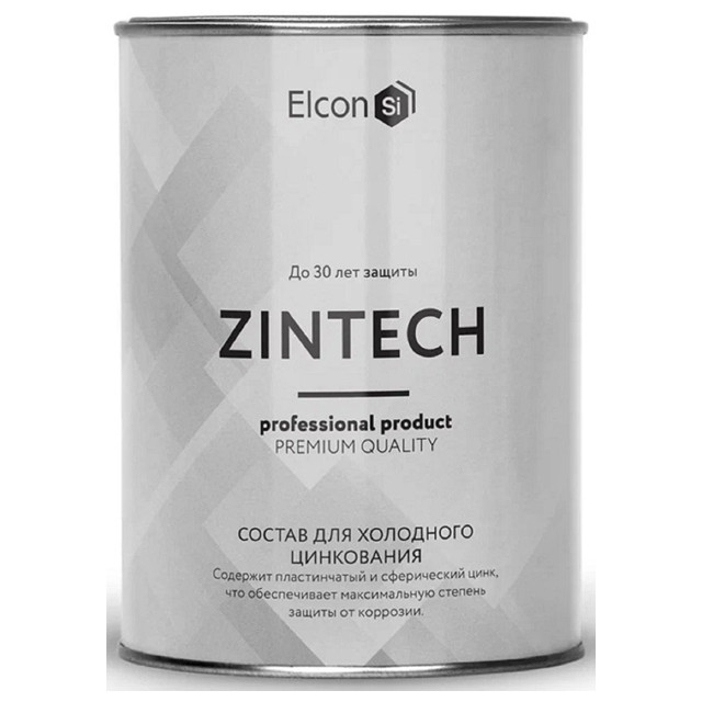 грунт по металлу ELCON Zintech цинконаполненный 1кг, арт.00-00002730