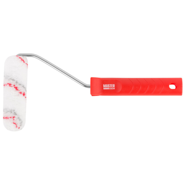 валик с ручкой Master Color полиамид 100мм ворс 12мм отв.6мм, арт.30-1066