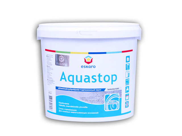 грунт адгезионный Eskaro Aquastop Betoncontaсt 4,5кг, арт.13953