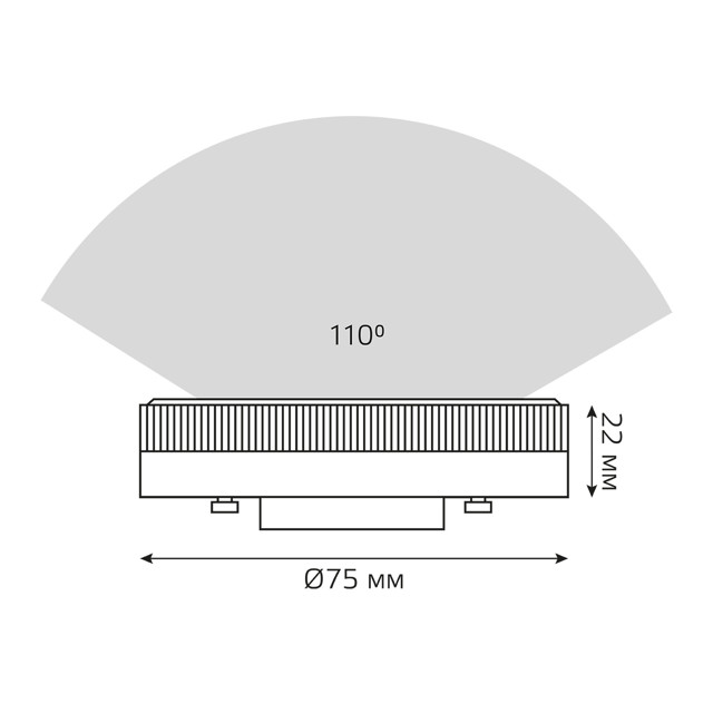лампа GAUSS Elementary GX53 13Вт LED 920Лм 4100K