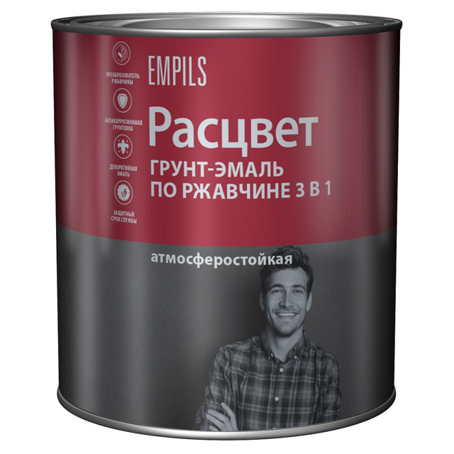 грунт-эмаль 3в1 РАСЦВЕТ белая 2,7 кг, арт.65174