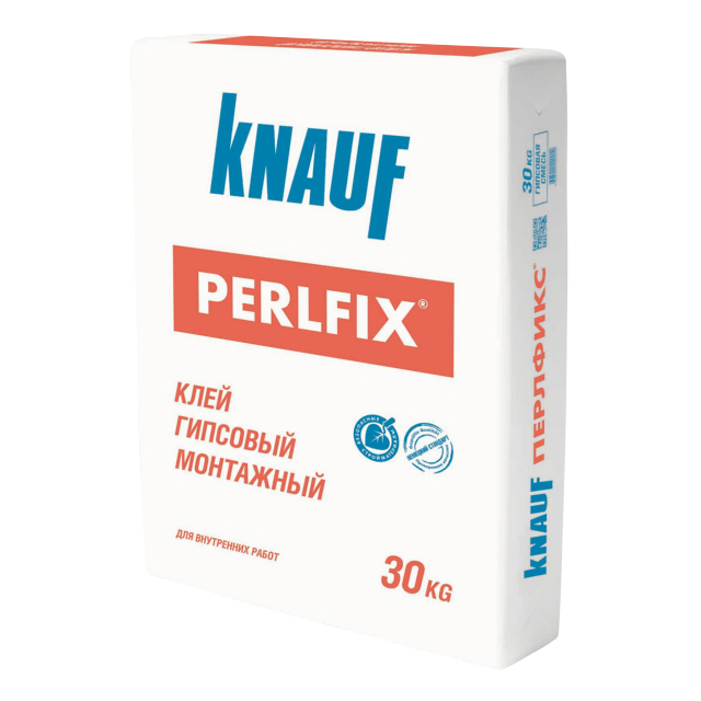 клей монтажный гипсовый для ГКЛ, ПГП KNAUF Perlfix 30кг