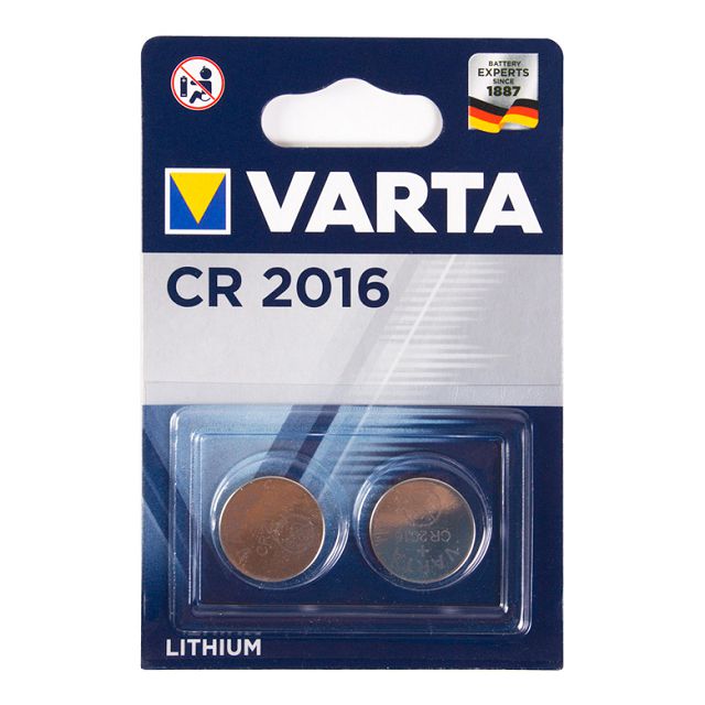 батарейка VARTA CR2016 литиевая2 шт