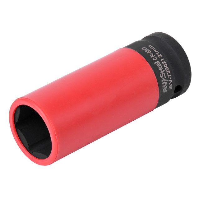 головка торцевая AV STEEL1/2" 21мм удлиненная