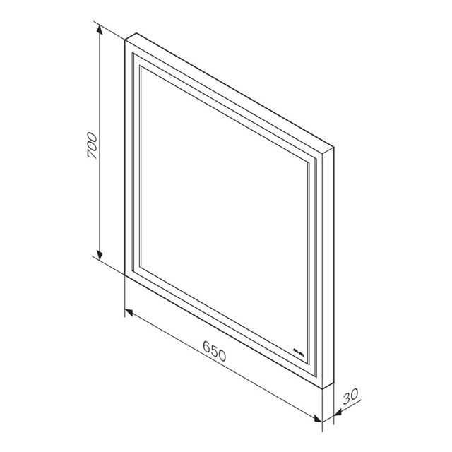 зеркало для ванной AM.PM Gem 65x70см сенсор