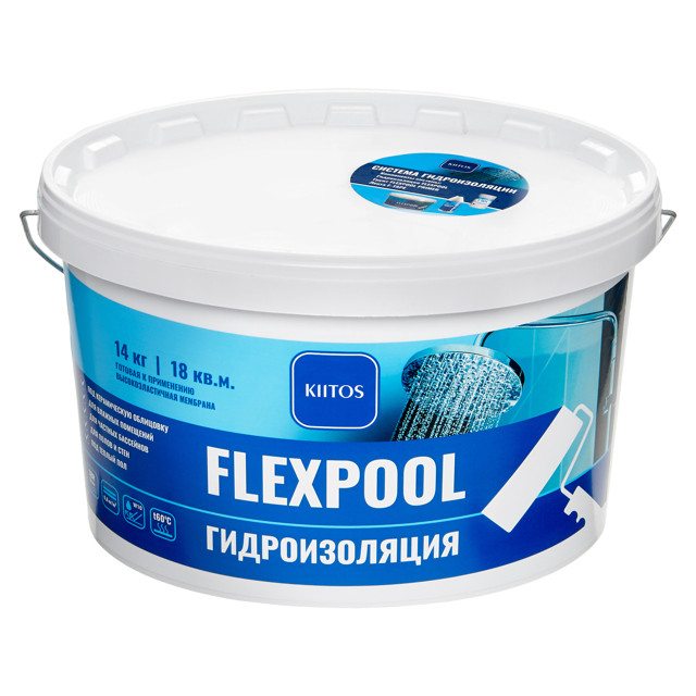 мастика гидроизоляционная KIITOS Flexpool 14кг, арт.7930123610011