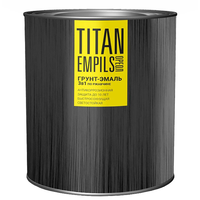 грунт-эмаль ОРЕОЛ TITAN по ржавчине красно-коричневый 2,7 кг, арт.70963