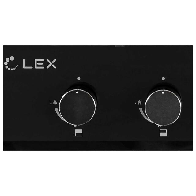поверхность газовая LEX GVG 321 BL 2 конфорки