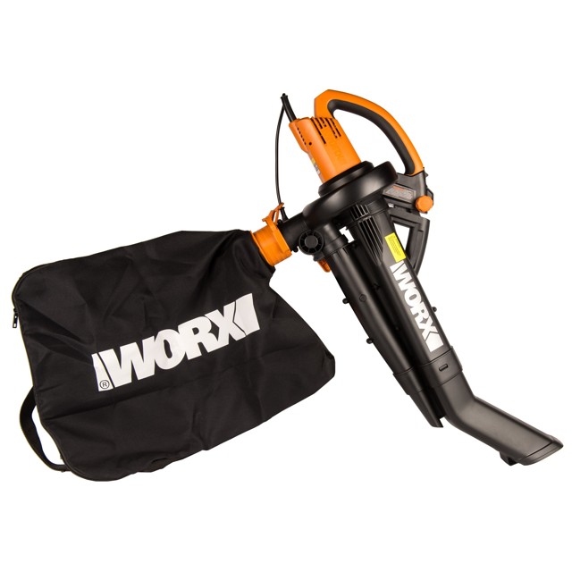 воздуходувка-пылесос электрический WORX WG505E 3000 Вт