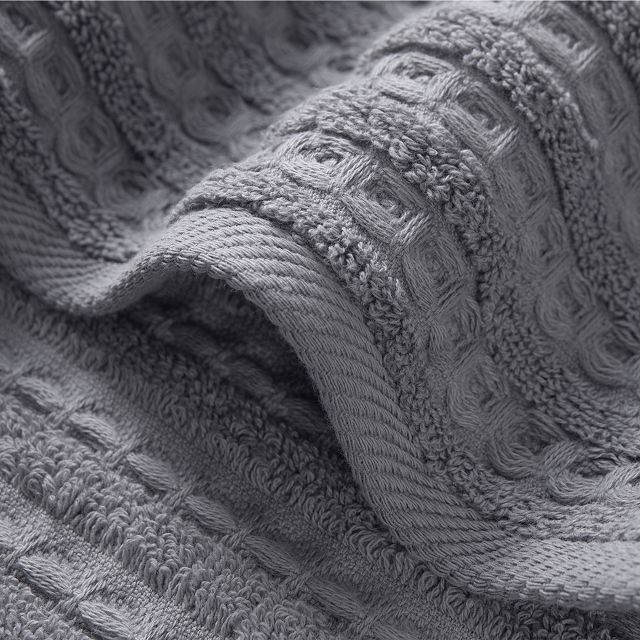 полотенце махр. VEROSSA Pique texture 70x140см серое, арт.925994