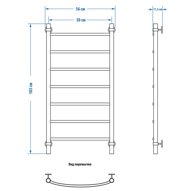 полотенцесушитель водяной ENERGY Classic 1000х500 3/4&amp;quot;