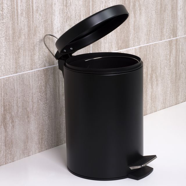 ведро для мусора WASSERKRAFT K-635BLACK черное 5L