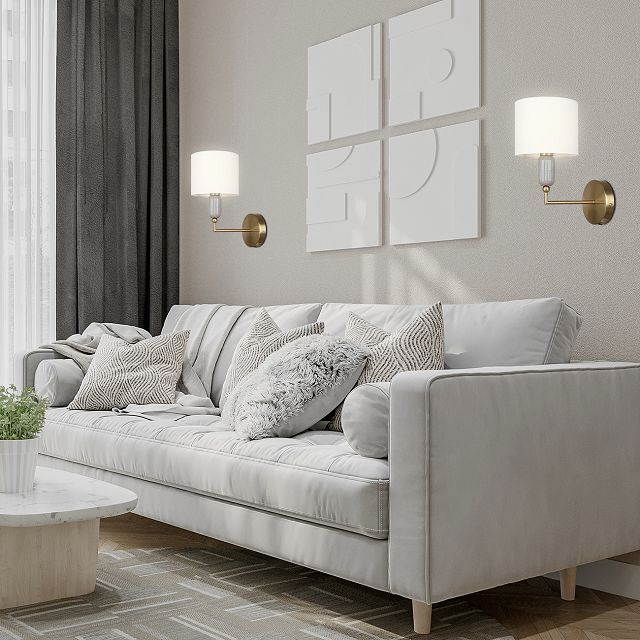бра ESCADA Symphony 1х40Вт Е14 белый антик