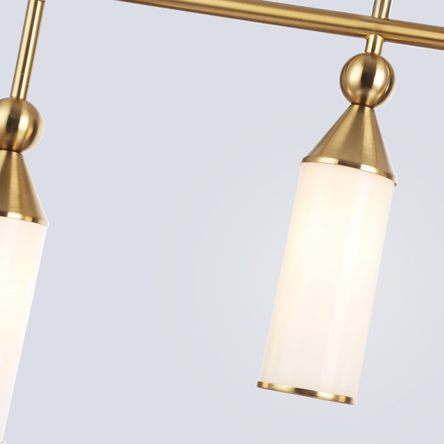 светильник подвесной AMBRELLA High Light E14 4х40Вт латунь/белый матовый