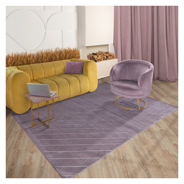 ковер SOFT 800х1500мм J753A LILAC/LILAC микрофибра