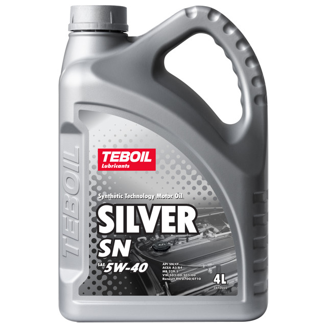 масло синтетическое TEBOIL Silver SN 5W40 4л