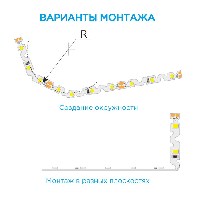 лента светодиодная APEYRON 12В 24Вт 2835 60д/м IP20 5м 400Лм/м дневной