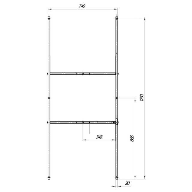 каркас для ванны Aria 180х80см