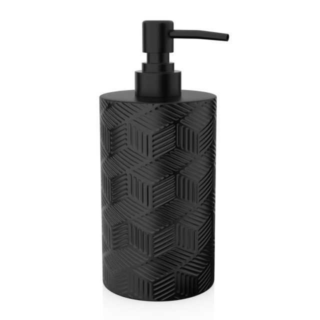дозатор для жидкого мыла FORA DELICATE BLACK полирезин черный