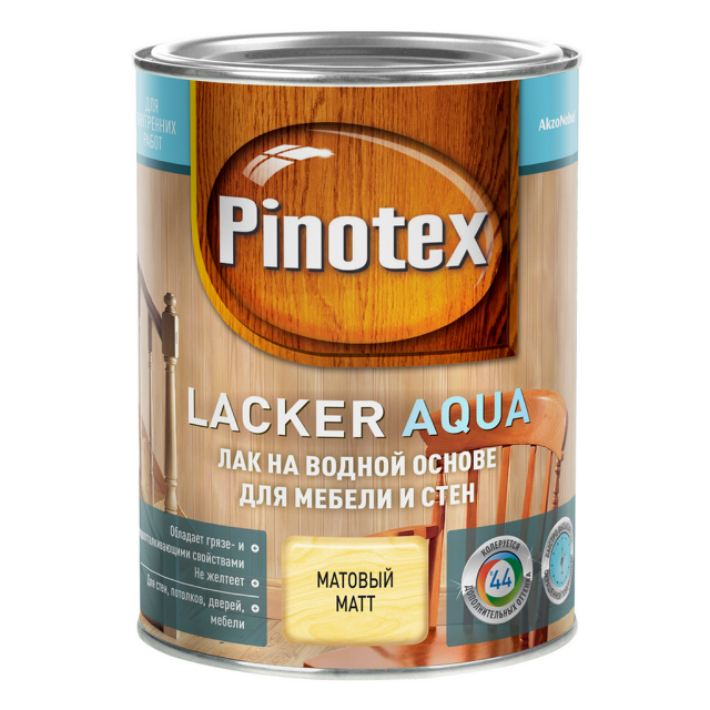 лак для стен и мебели PINOTEX Lacker Aqua 1л матовый, арт.5254104