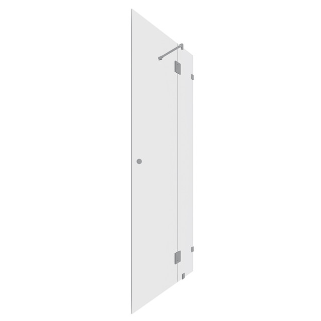дверь душевая MART Antares 195х100см распашная прозрачная
