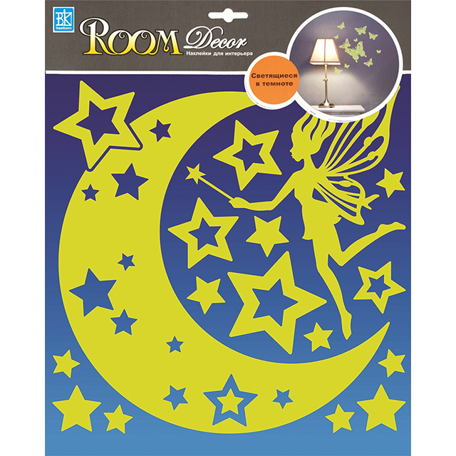 наклейка ROOMDECOR Ночная фея 30,5х30,5см, арт.RDA 8303