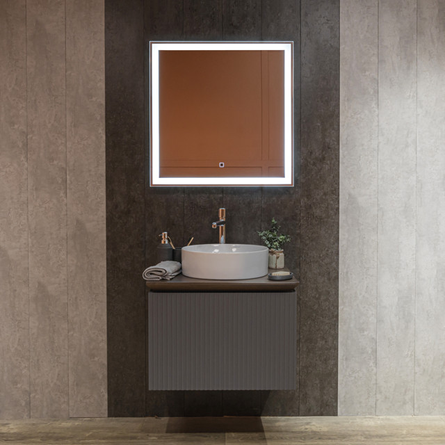 зеркало для ванной SILVER MIRRORS Рига 77х77см бесконтактный сенсор подогрев