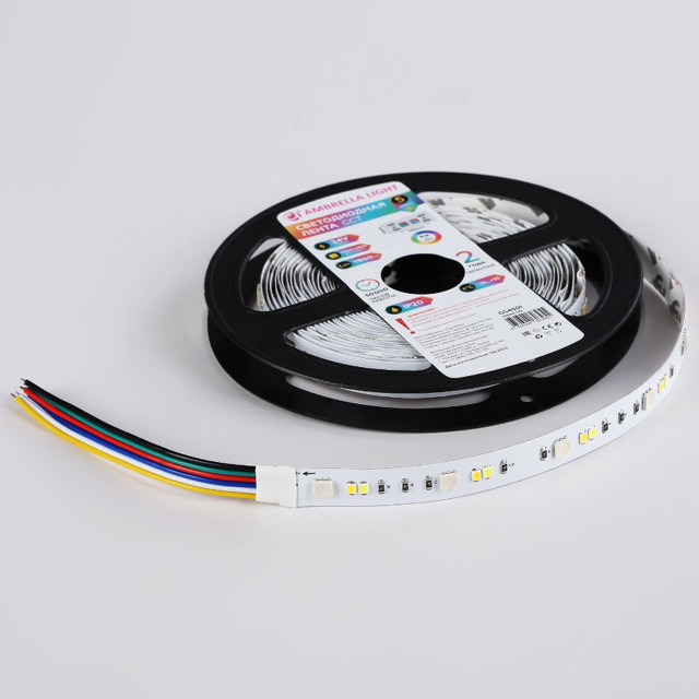 лента светодиодная AMBRELLA 13Вт/м 1900Лм/м RGB IP20 5м регулировка температуры