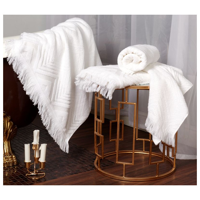 полотенце махр. STENOVA HOME Relax 50х100см белый, арт.16812