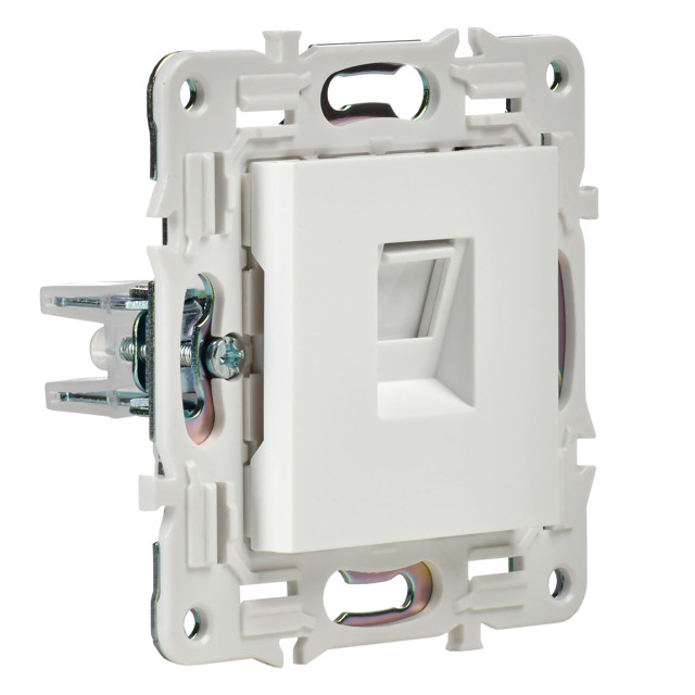 розетка компьютерная RJ45 кат.5E IEK Skandy арктический белый