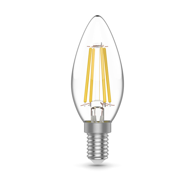 лампа GAUSS Basic Filament 5,5Вт Е14 LED 510Лм 2700К 3шт свеча