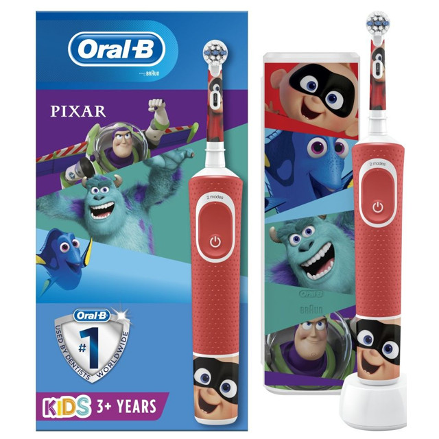 щетка зубная электрическая ORAL-B Pixar D100.413.2KX красный