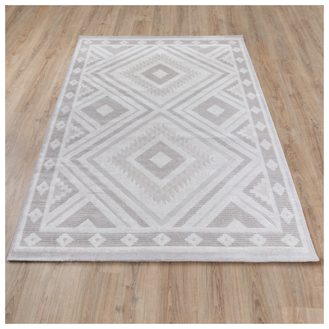 ковер NELLY 1600х2300мм дизайн 07672A CREAM/M.GREY