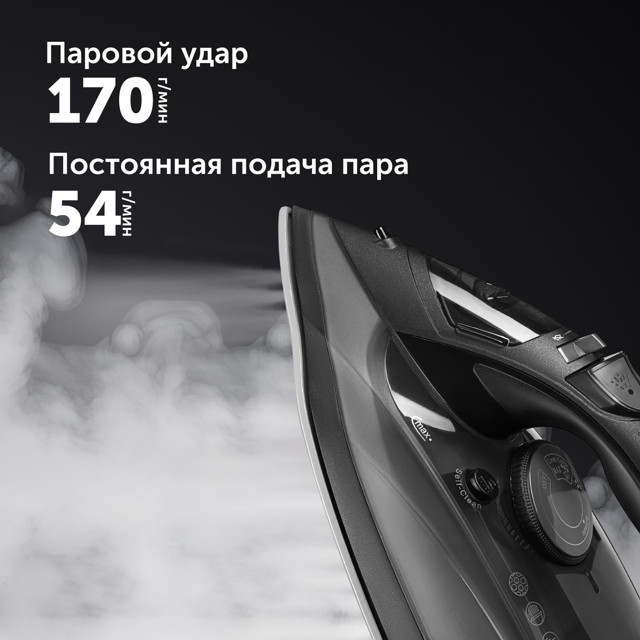 утюг RED SOLUTION RI-C25 2200Вт 170 г/мин керамика серый