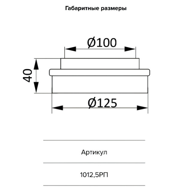 соединитель ЭРА 100/125мм пластик белый